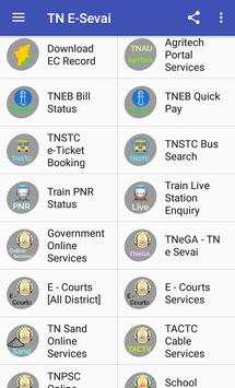 இ சேவை :  TN E-Sevai : Aadhaar¦Voter¦Ration¦Pan screenshot 3