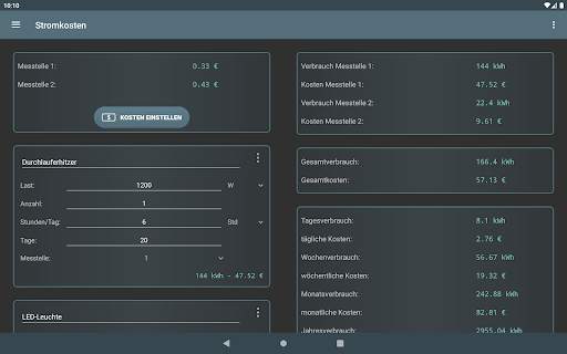 Stromkosten screenshot 7