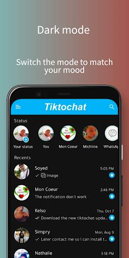 Tiktochat Messenger screenshot 1