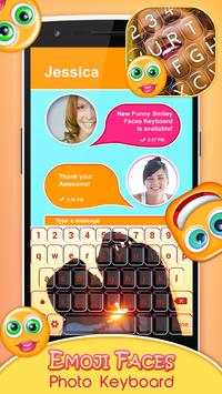 Emoji Faces Photo Keyboard screenshot 1
