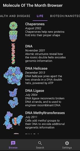 Molecule of the Month Browser screenshot 1