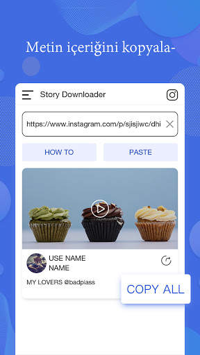 Instagram ve Story Saver için VideoDownloader screenshot 2