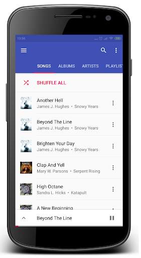 Blu Music Player screenshot 1