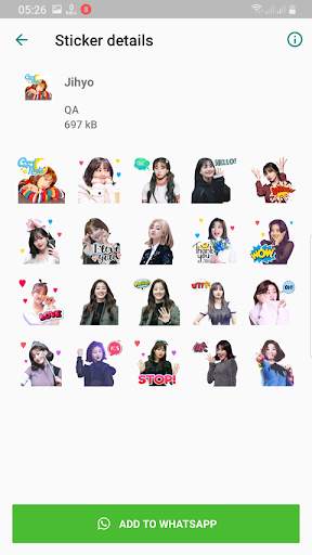TWICE WAStickerApps KPOP Idol for Whatsapp screenshot 6