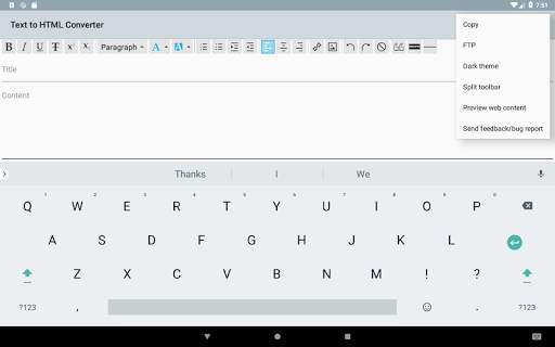 Text to HTML Converter 9 تصوير الشاشة