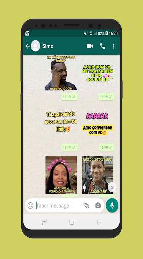 Figurinhas de Memes Corações e Crush WAStickerApps screenshot 9