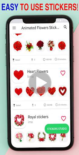 🌹Animated Flowers Stickerz for WhatsApp 🌺(GIF) screenshot 4