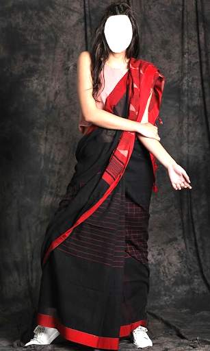 Women Cotton Saree Photo Suit screenshot 1