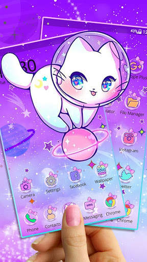 Cute, Galaxy, Cat Themes & Live Wallpapers screenshot 3
