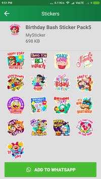 Birthday Stickers For Whatsapp-WAsticker Apps screenshot 3