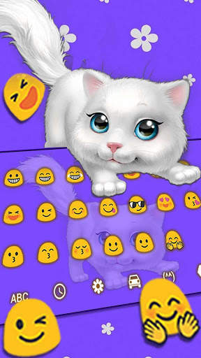 Cute Fluffy Cat Keyboard screenshot 3