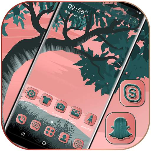 Pink Sky Launcher Theme 1.0.0