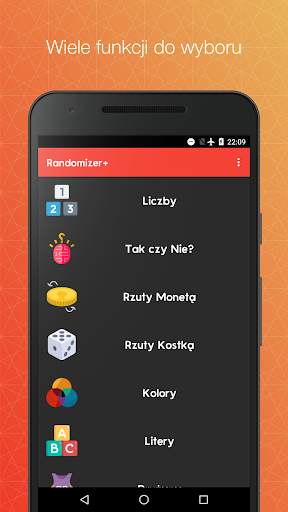 Randomizer  Generator losowych wyborów liczb haseł screenshot 1