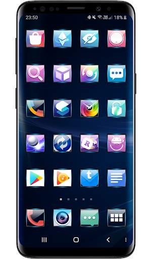 Launcher Theme - Gate Blue Icon Pack Wallpaper screenshot 3