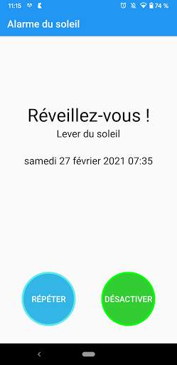 Alarme du soleil screenshot 4