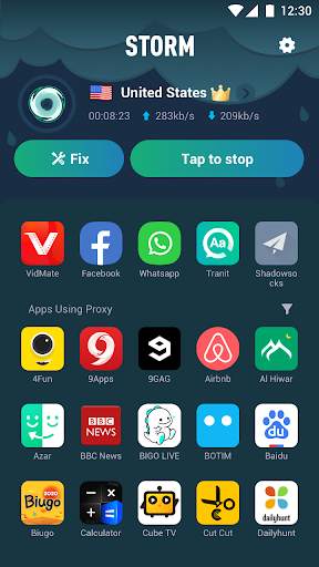 VPN Proxy – Free Fast & Unblock Storm VPN Proxy screenshot 2