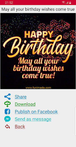 Happy birthday cards & GIF screenshot 8