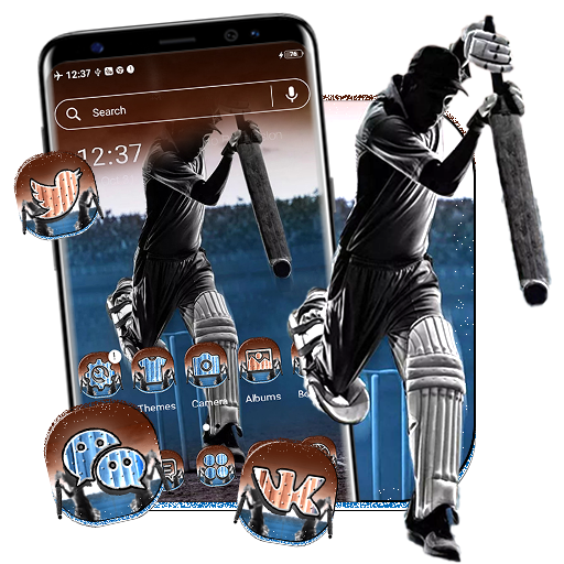 Cricket Batsman Launcher Theme icon