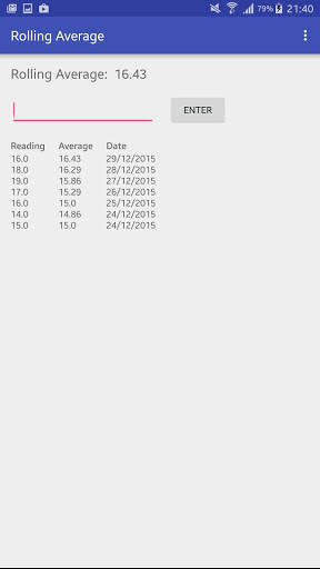 Rolling Average screenshot 1