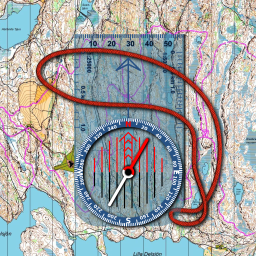 Orienteering Compass &amp; Map icon