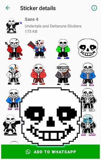 Sans Undertale and Deltarune Stickers for WhatsApp screenshot 5