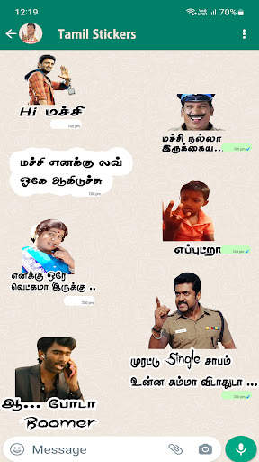 Stickers King Tamil Stickers screenshot 3