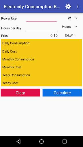 Electric Cost Bill Calculator screenshot 1