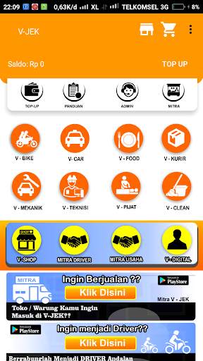 V-JEK Ojek Online screenshot 3