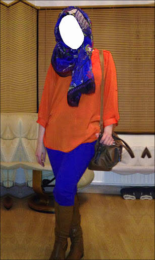 Hijab Girl Jeans Photo Suits screenshot 7