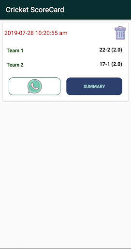 Cricket Scorecard स्क्रीनशॉट 3