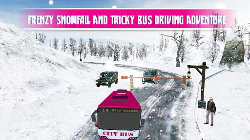 Snow Bus City Driver 3D: Modern Bus game 2021 screenshot 3