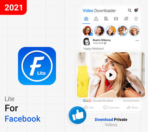 Lite for Facebook lite - download for facebook screenshot 1