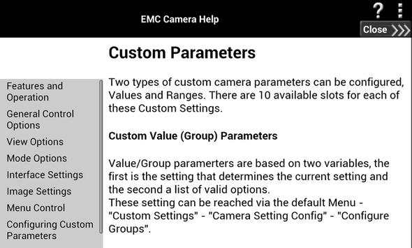 EMC Camera Evaluation screenshot 5