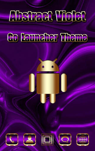 Abstract Violet Go Launcher theme screenshot 1