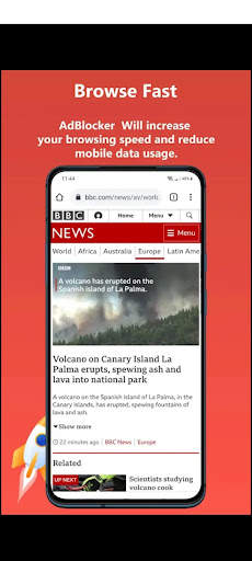 Adblocker Private Fast Browser screenshot 4