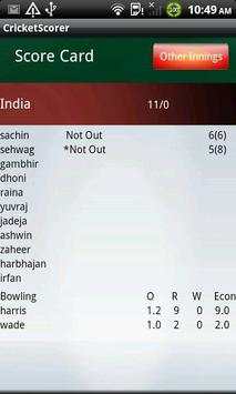 Cricket Scorer screenshot 6