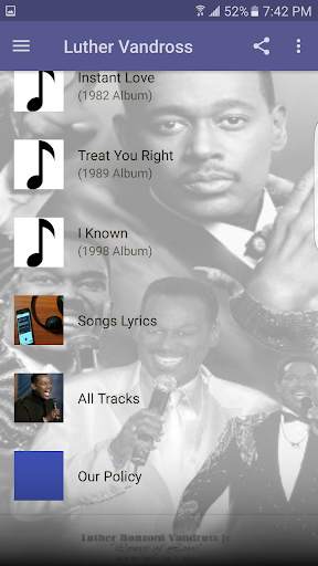 Luther Vandross Songs screenshot 4