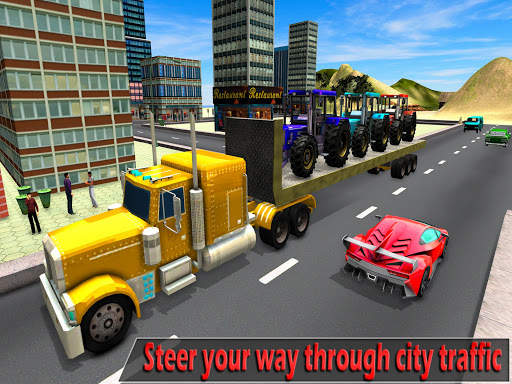 Farm Tractor 3D Transport: Truck Driving Simulator screenshot 5