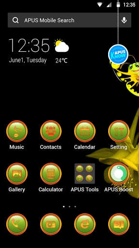 Flowers-APUS Launcher theme screenshot 1