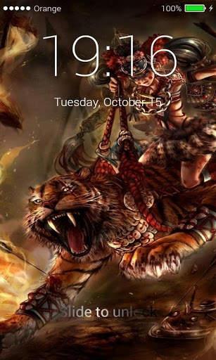 Passcode Lock screen Tiger lock screen Passcode 6 تصوير الشاشة