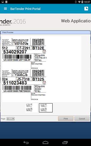 BarTender Print Portal App screenshot 10