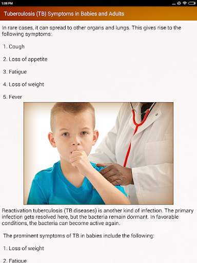 Tuberculosis TB Symptoms Causes & Diet Help screenshot 12