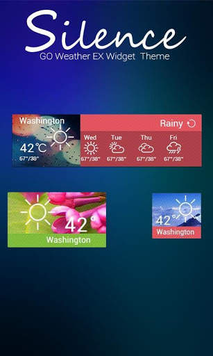 SILENCE THEME GO WEATHER EX screenshot 2