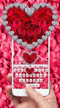 Red Rose Diamond Keyboard screenshot 2