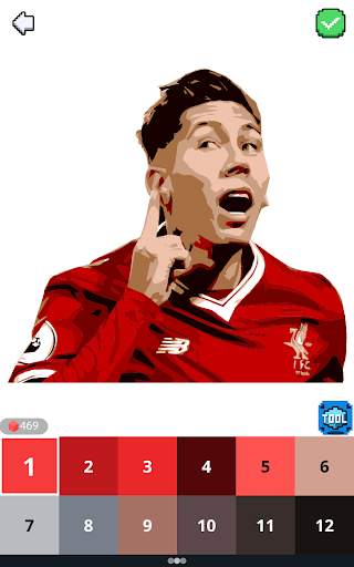 Footballer Soccer Stars - Color By Number Game screenshot 3