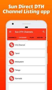 Channel list for Sun Direct DTH, Sun DTH Recharge screenshot 1