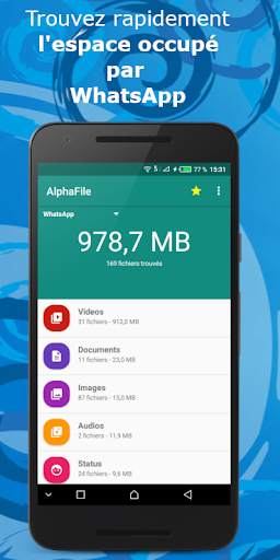Nettoyeur des fichiers WhatsApp, Copieur de statut screenshot 1