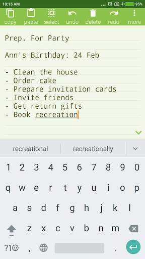 NOTEPAD Simple AdFree screenshot 2