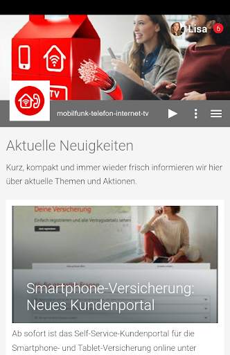 Mobilfunk-Telefon-Internet-TV 1 تصوير الشاشة