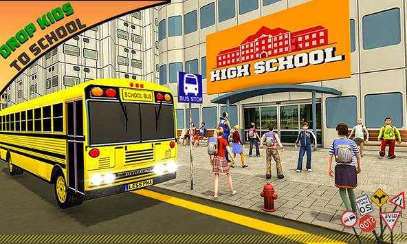 High School Bus Driving SIM Summer Camp Mania 2018 screenshot 2